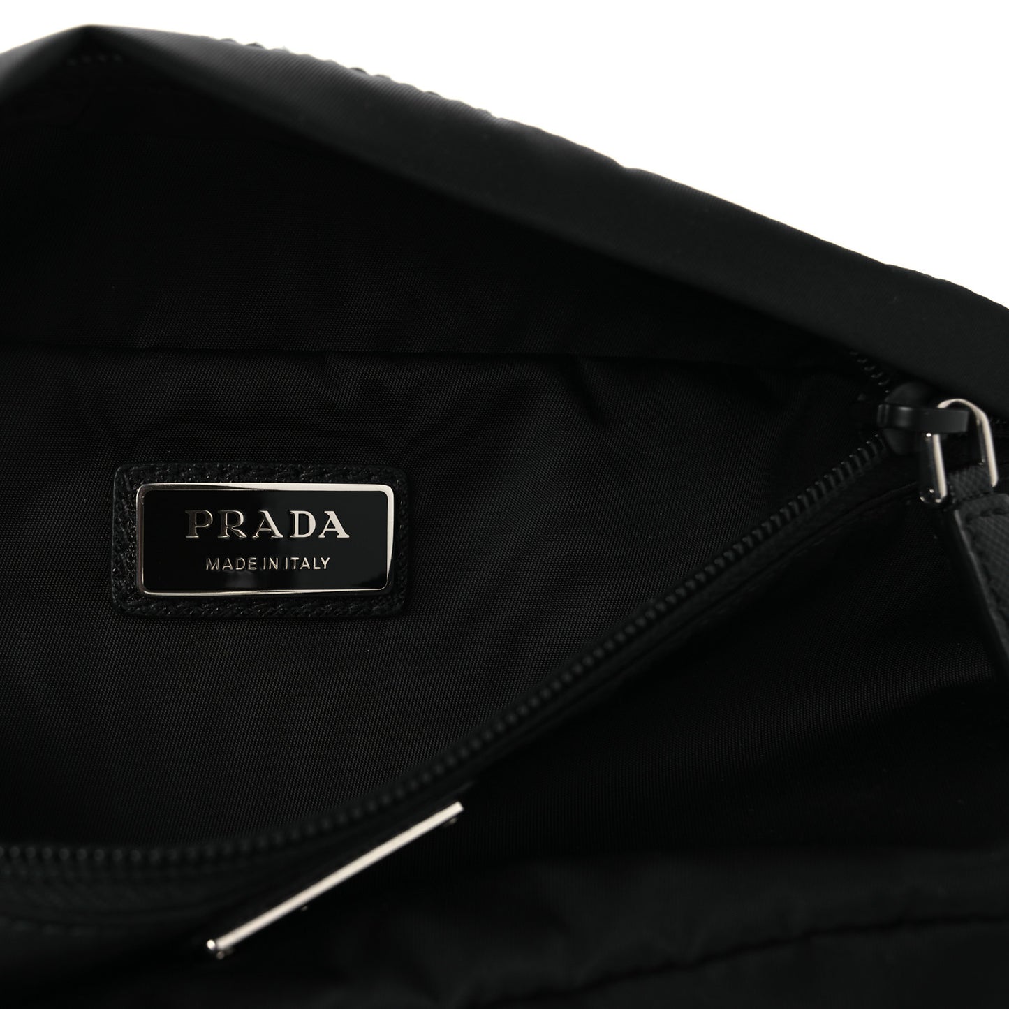 Re-Nylon Saffiano Belt Bag Black