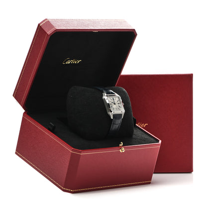 Cartier Stainless Steel Alligator 27.5mm Santos Dumont Quartz Watch 5 of 5
