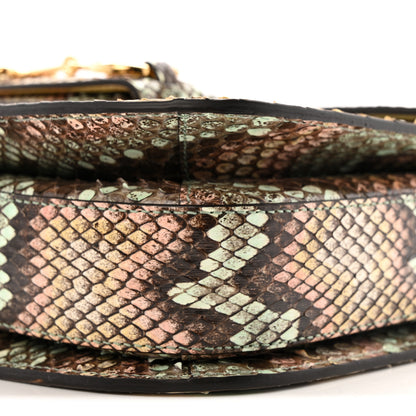 Gucci Snakeskin Horsebit 1955 Shoulder Bag Multicolor 10 of 13