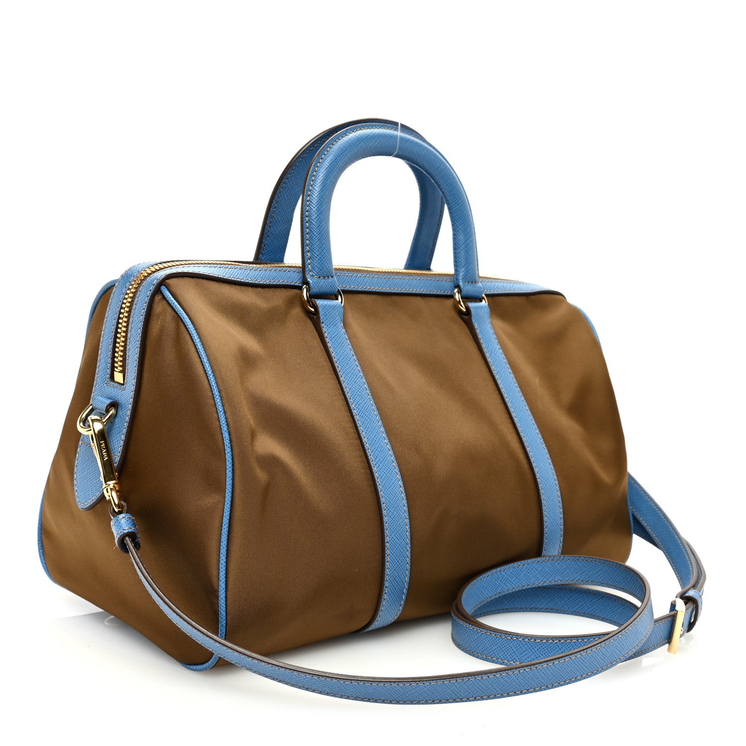 Prada Re-Nylon Saffiano Medium Re-Edition 1978 Top Handle Bag Sughero Wave 3 of 11