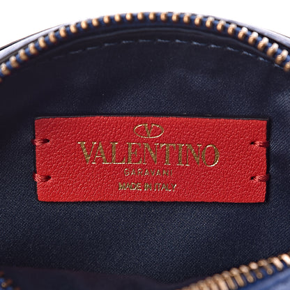 Valentino Garavani Calfskin VLogo Round Crossbody Bag Blue 6 of 10