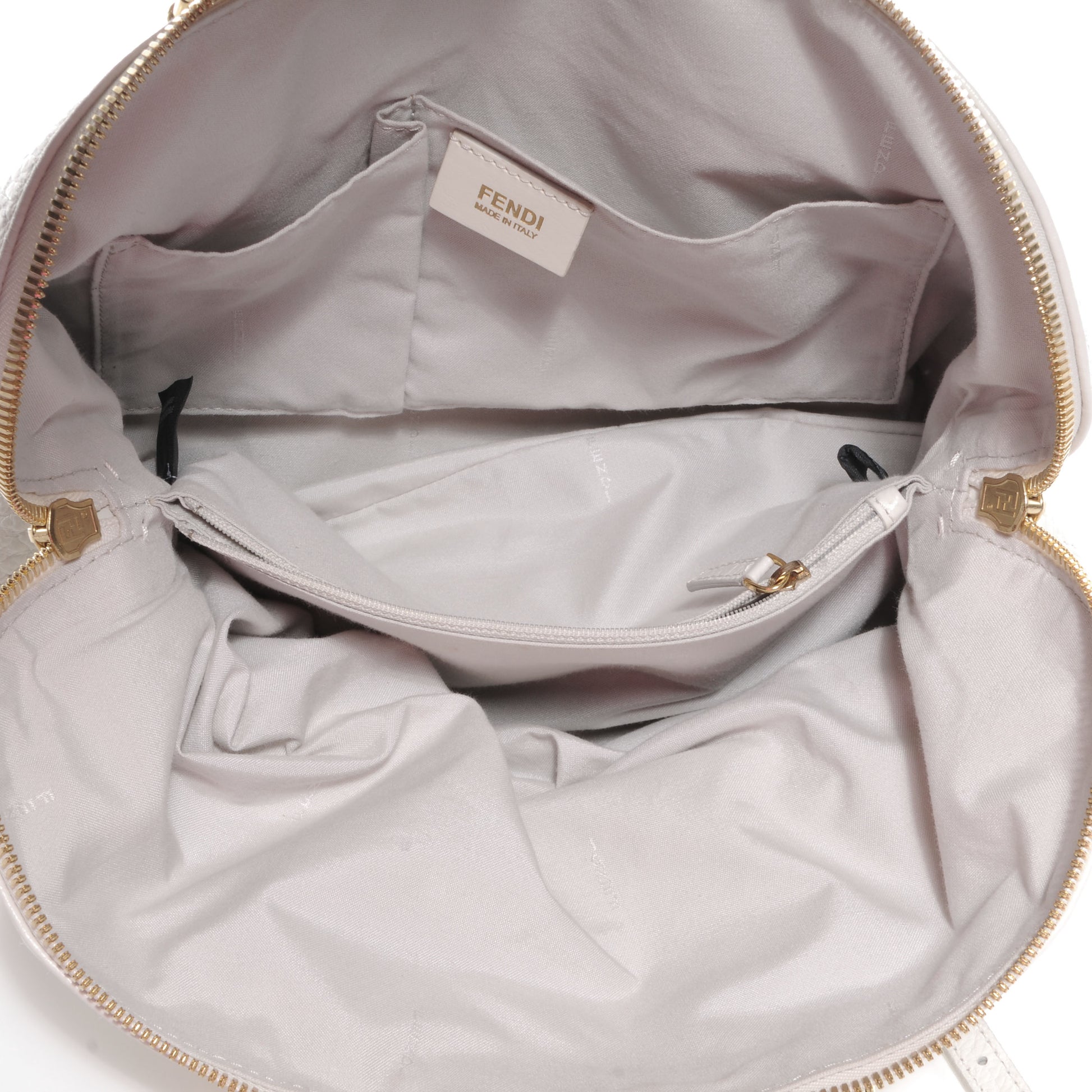 Fendi Calfskin Small Chameleon Tote Bianco 5 of 13