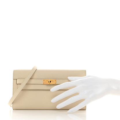 Hermes Epsom Kelly Wallet To Go Craie 2 of 10
