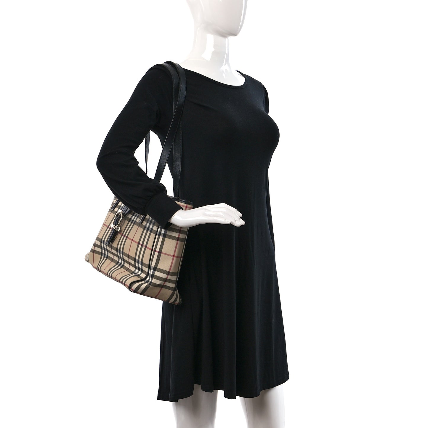 House Check Diaper Bag Black