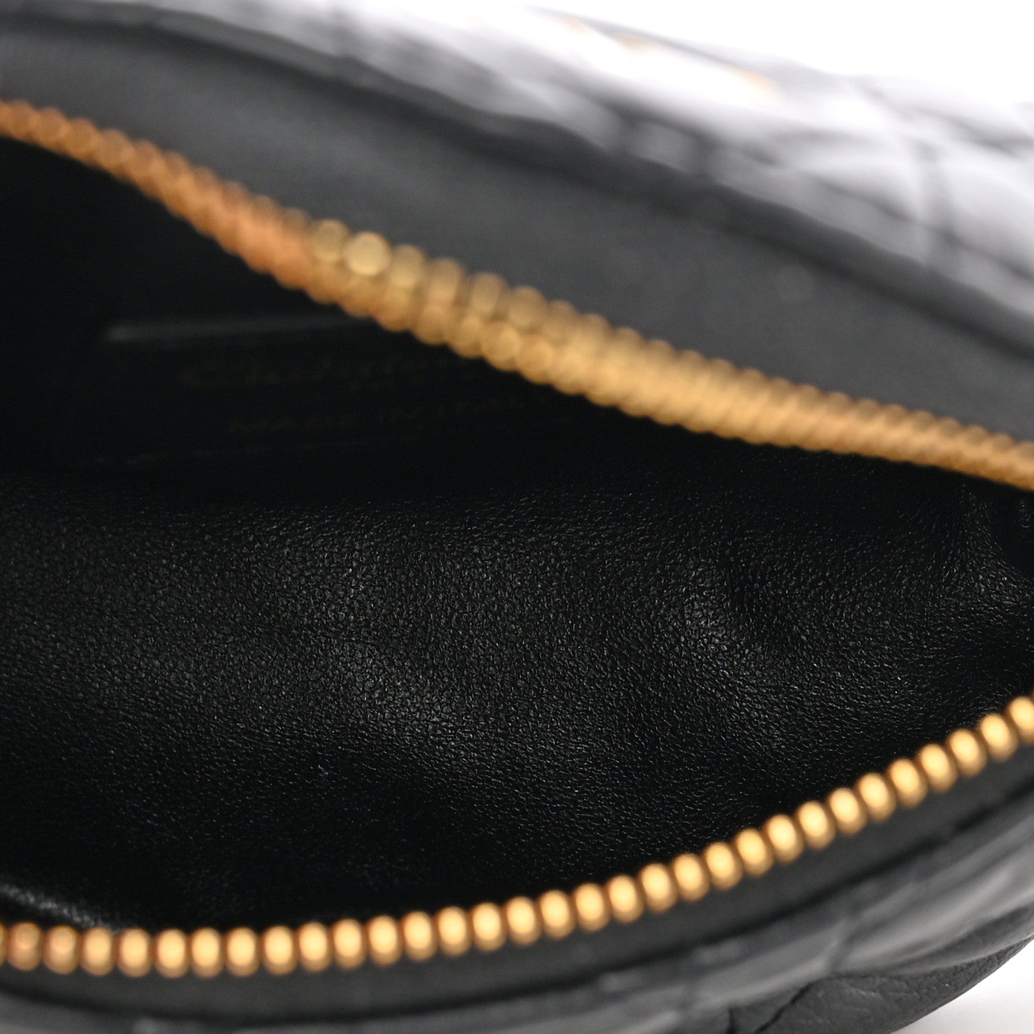 Christian Dior Supple Calfskin Cannage Caro Half-Moon Coin Purse Black 5 of 10