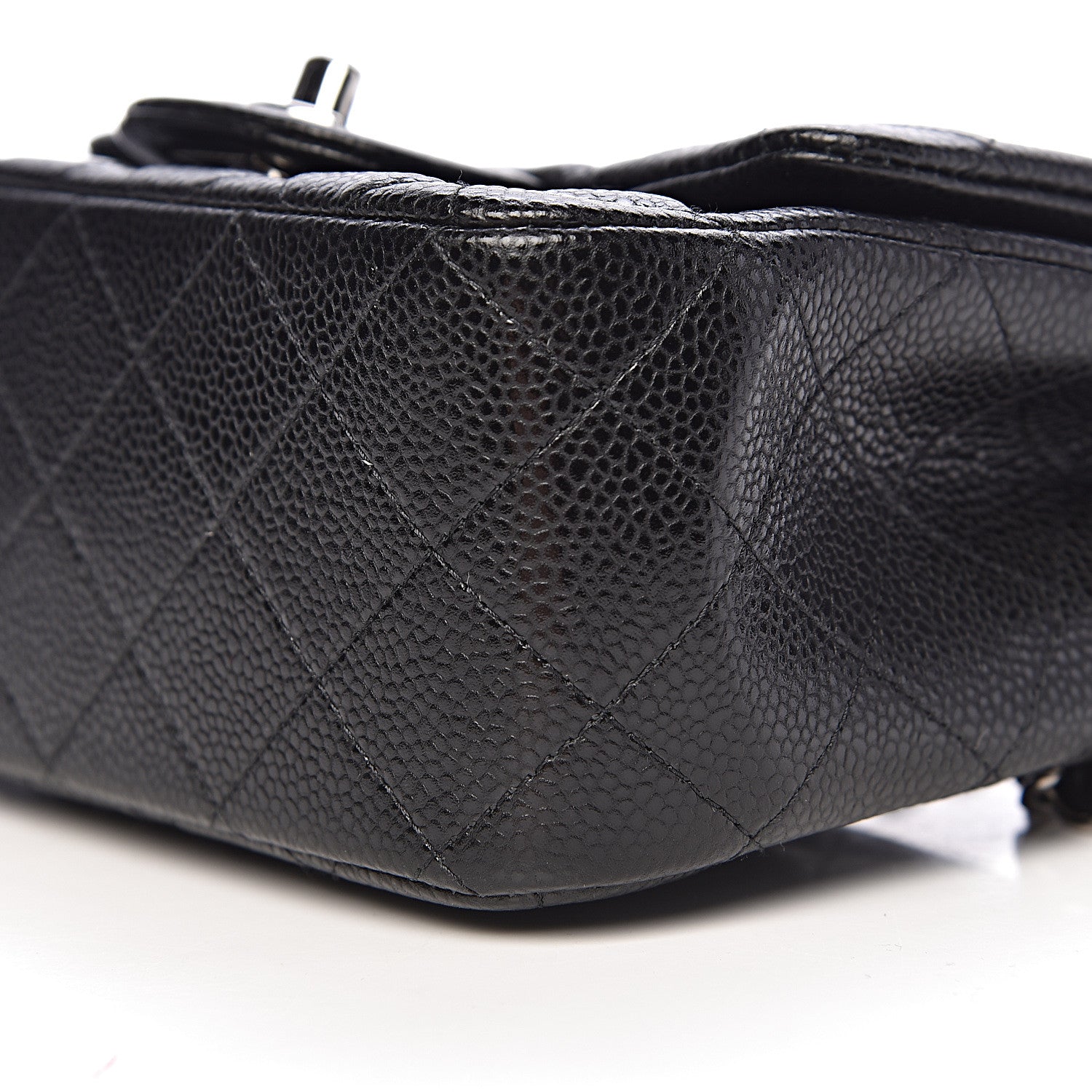 Chanel Caviar Quilted Mini Square Flap Black 9 of 10