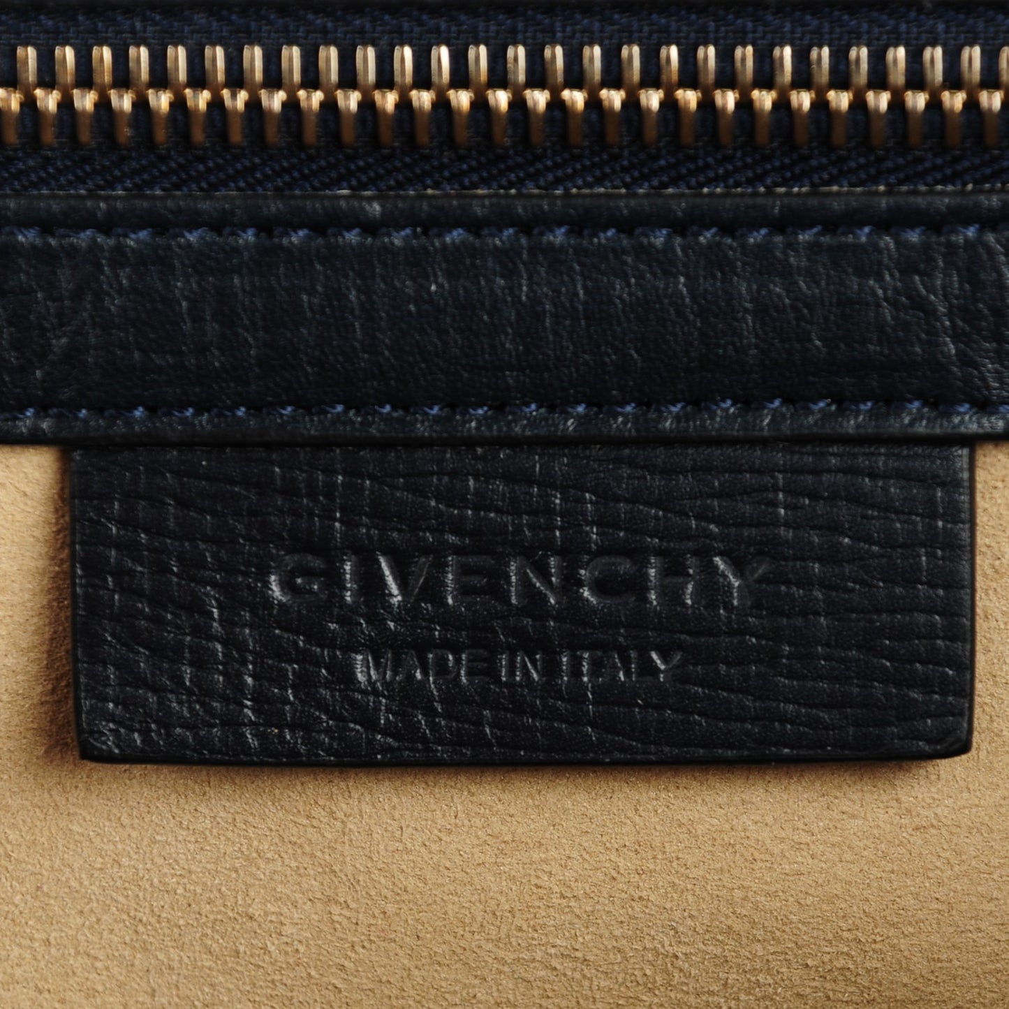 Textured Calfskin Medium Pandora Box Crossbody Bag Night Blue