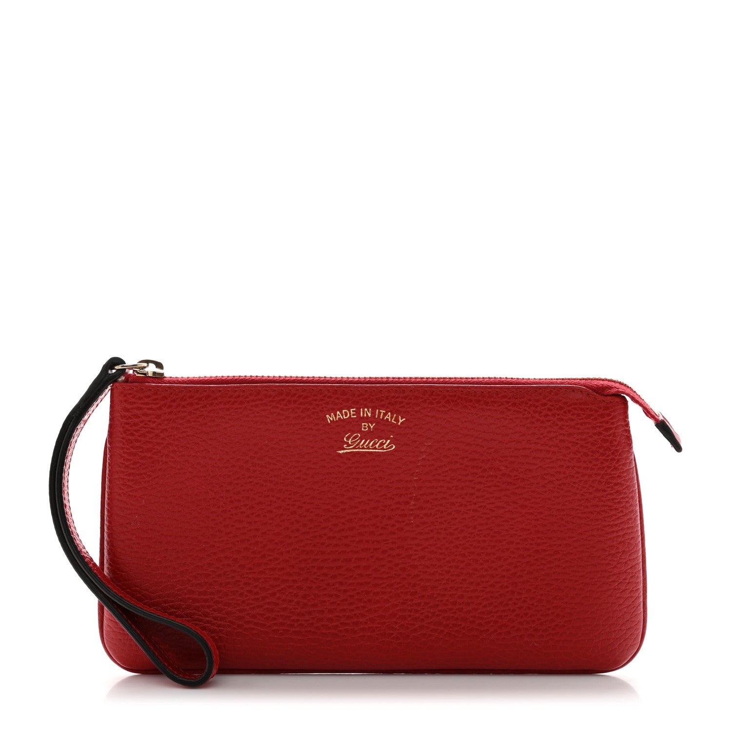 Gucci Dollar Calfskin Swing Wristlet Wallet Red 1 of 13