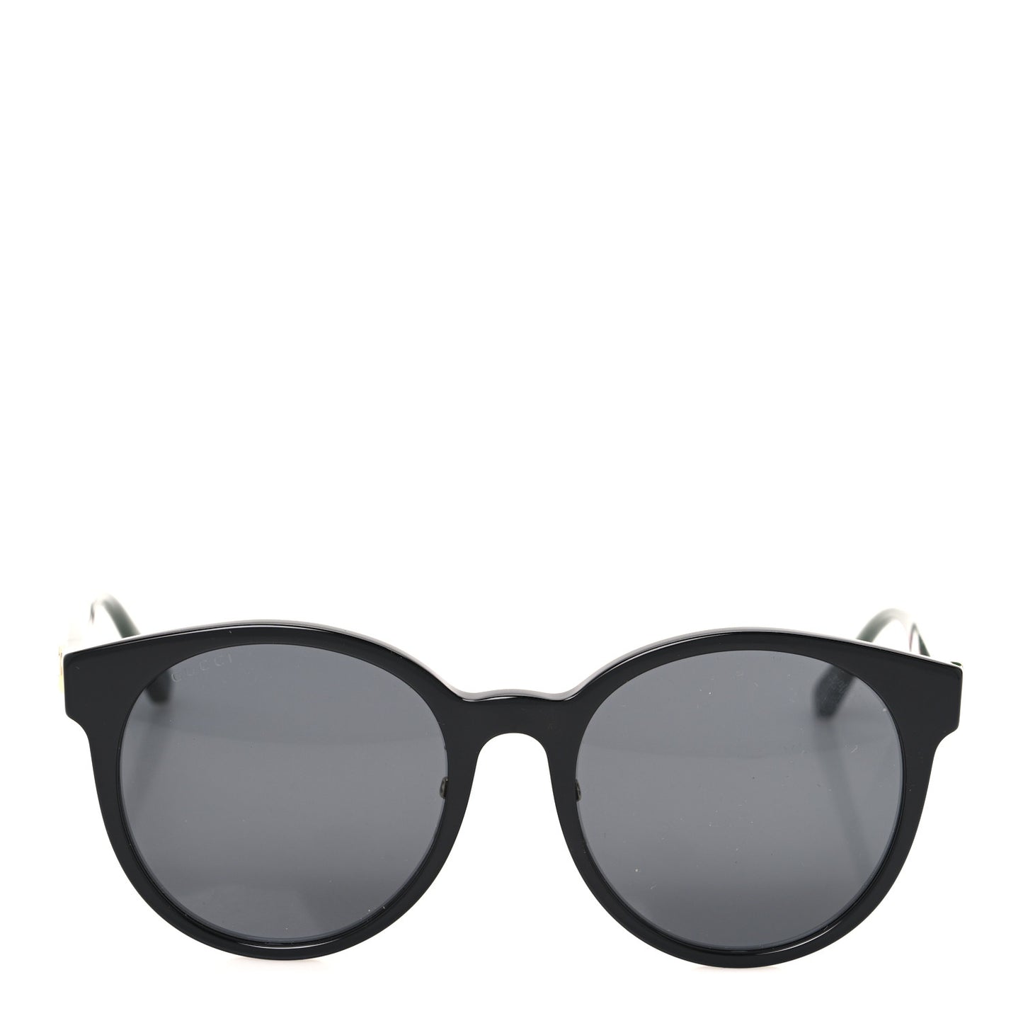 Acetate GG Web Round Eye Sunglasses GG0416SK Black