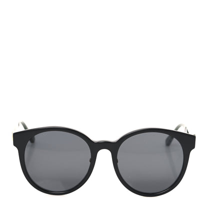 Gucci Acetate GG Web Round Eye Sunglasses GG0416SK Black 2 of 8