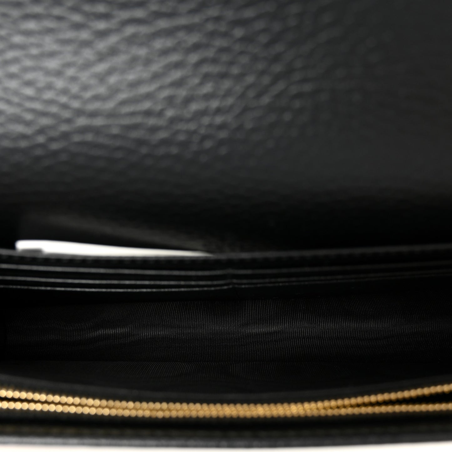 Calfskin Mini GG Marmont Chain Wallet Black