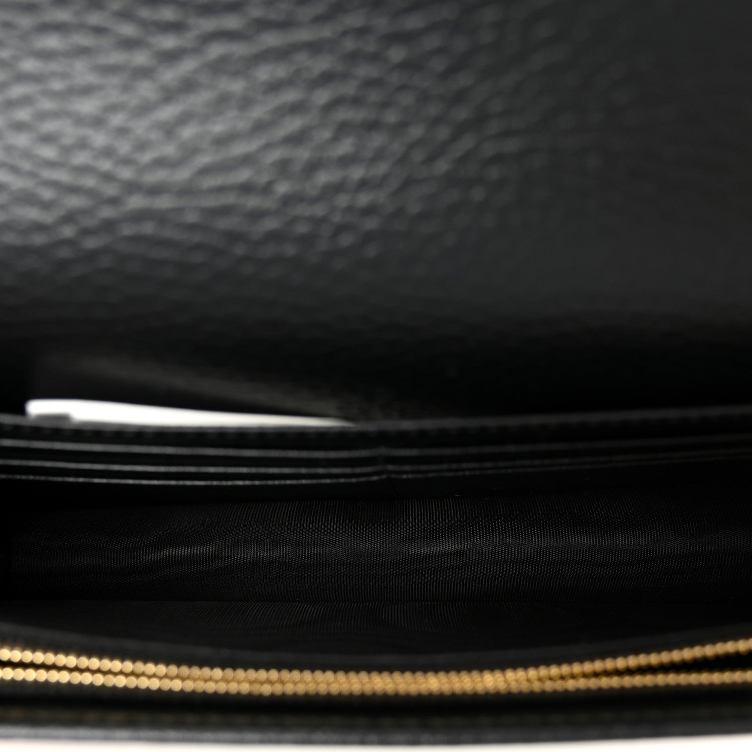 Gucci Calfskin Mini GG Marmont Chain Wallet Black 5 of 9