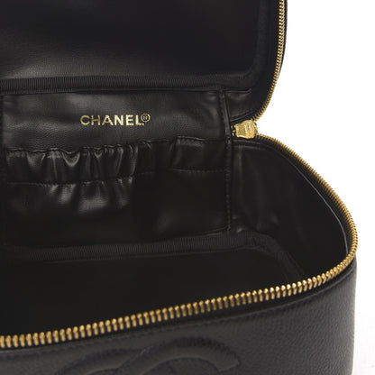 Chanel Caviar Vanity Cosmetic Case Black 4 of 9