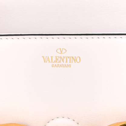 Valentino Garavani Calfskin Small Vlogo Chain Shoulder Bag Optic White 6 of 9