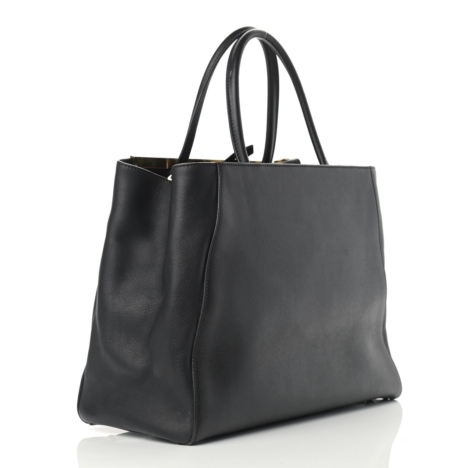 Fendi Vitello Elite Regular 2Jours Tote Black 3 of 18