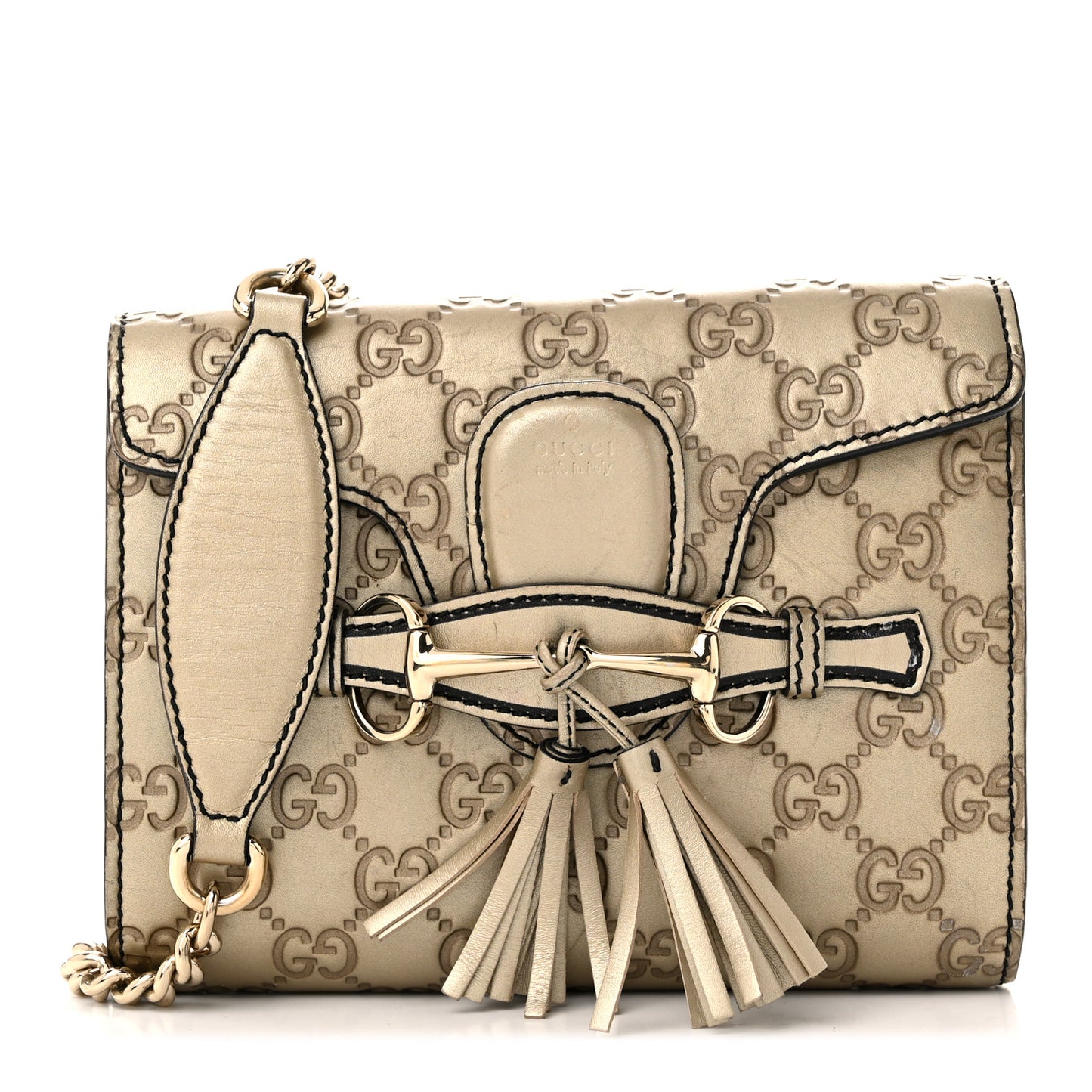 Guccissima Mini Emily Shoulder Bag Gold