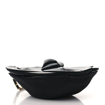 Chanel Lambskin Quilted Camelia Clutch Black 4 of 9