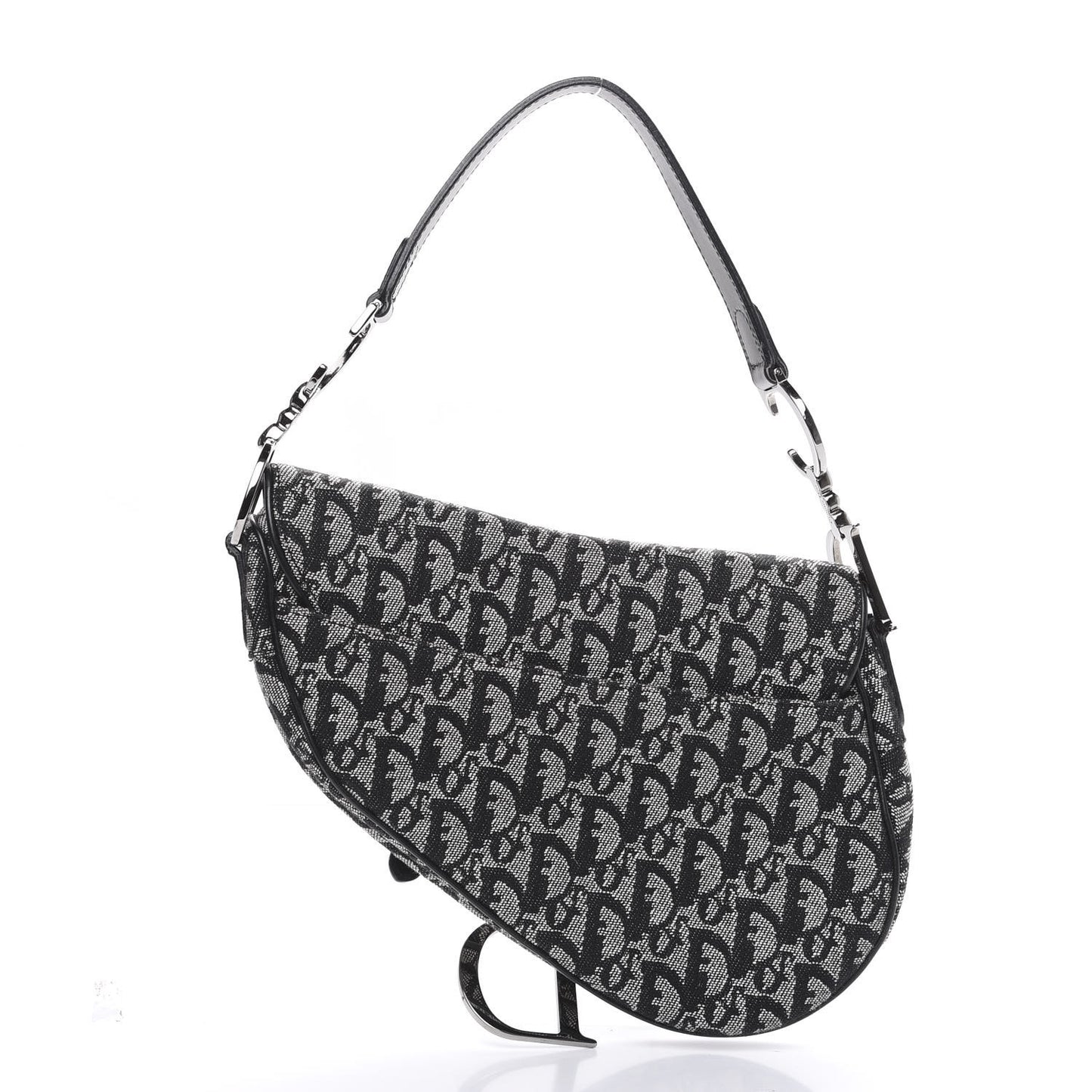 Monogram Saddle Bag Black