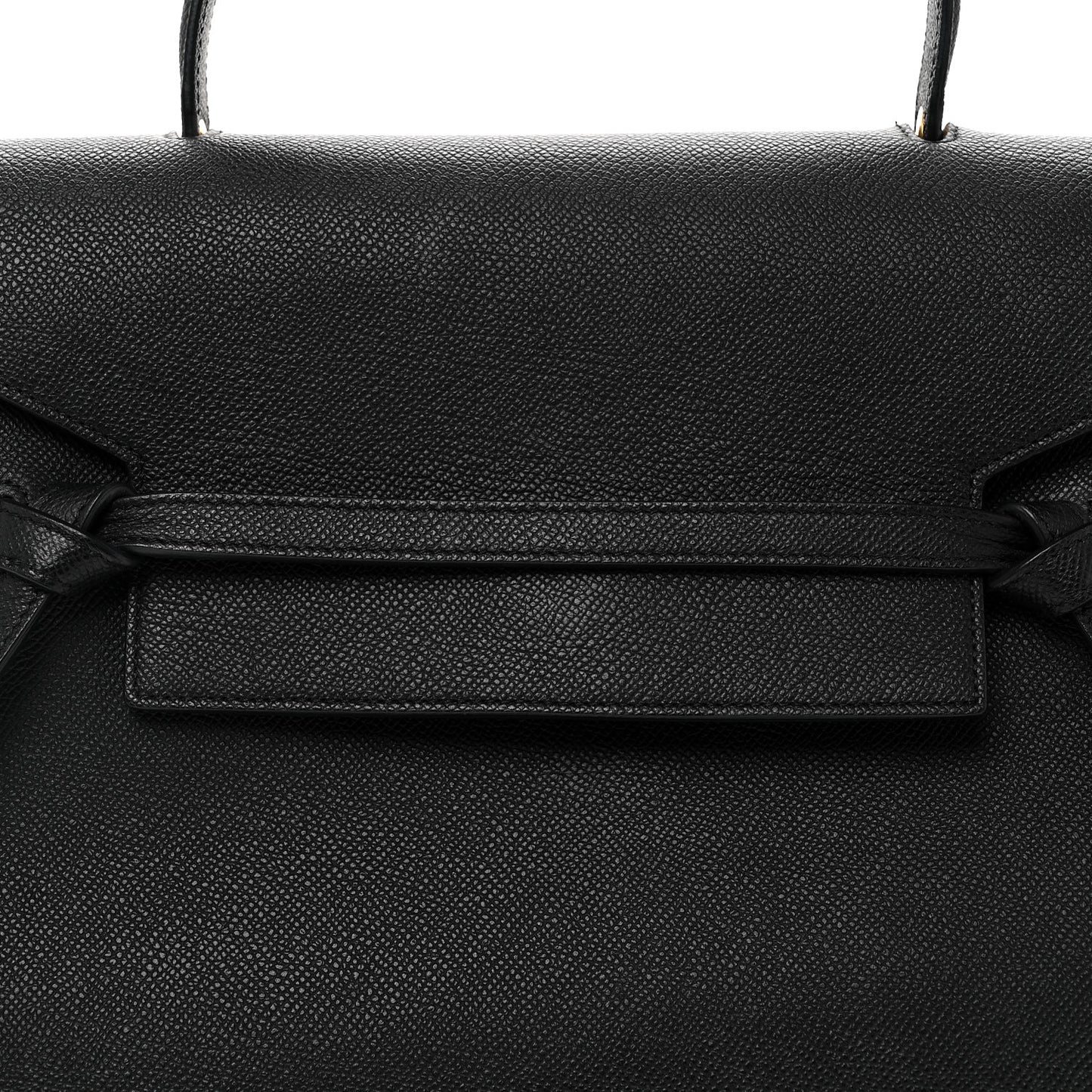 Grained Calfskin Mini Belt Bag Black