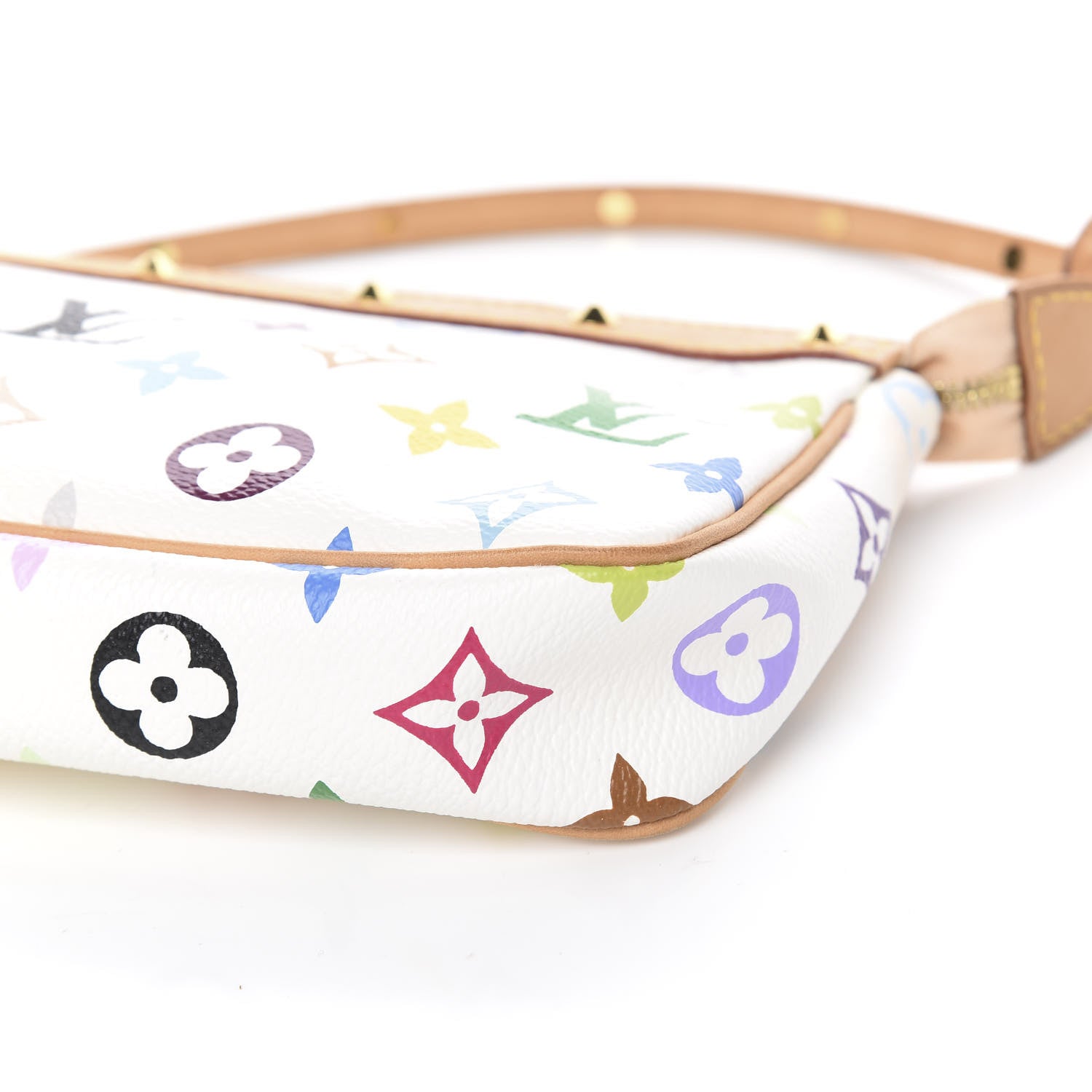 Louis Vuitton Monogram Multicolor Pochette Accessories White 10 of 12