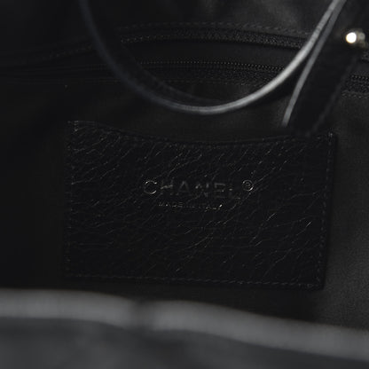 Chanel Glazed Calfskin Large On The Road Tote Black 8 of 10