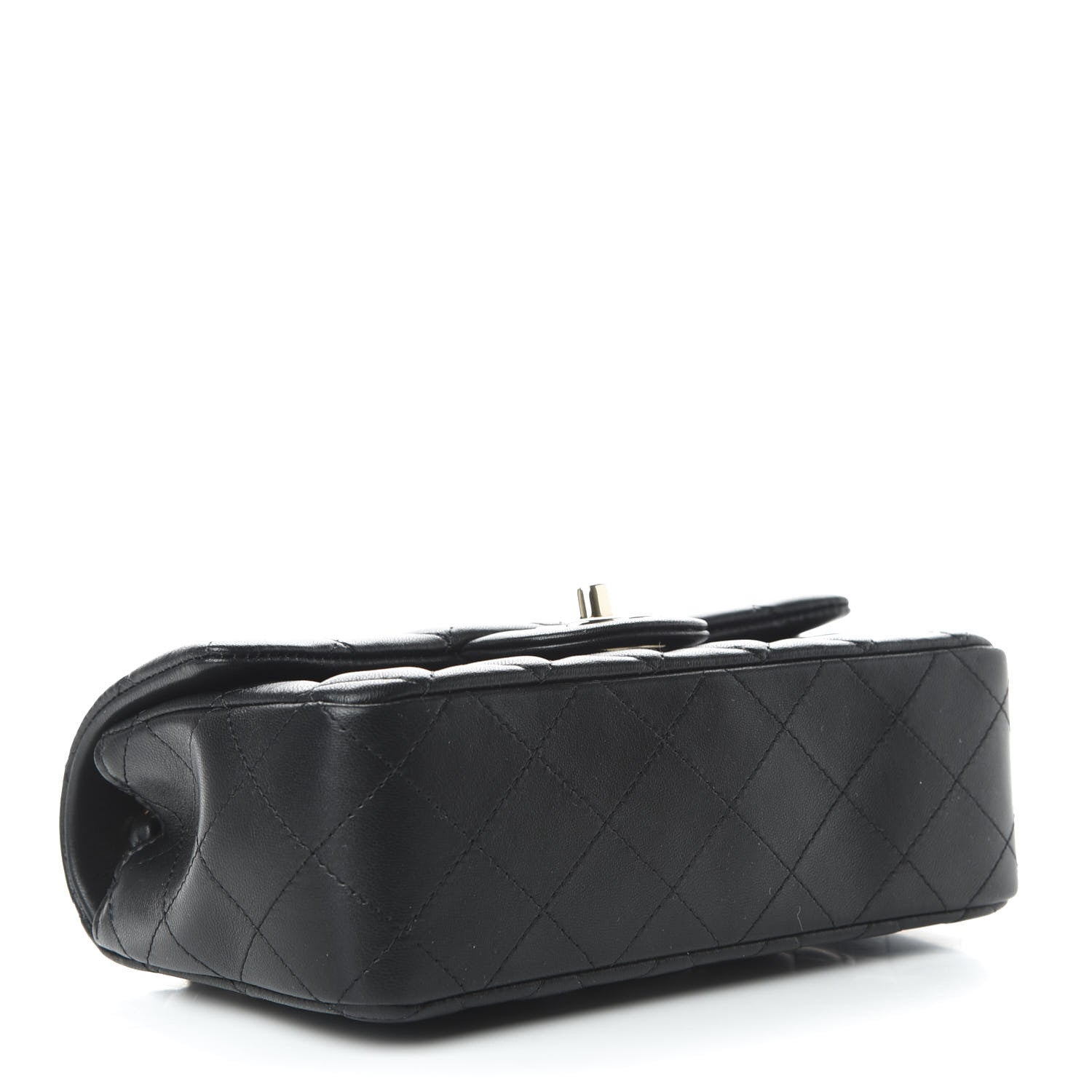 Chanel Lambskin Quilted Mini Rectangular Flap Black 4 of 10
