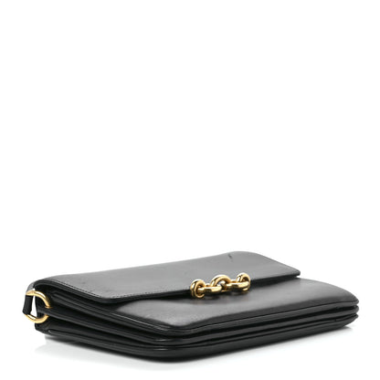 Saint Laurent Smooth Calfskin Le Maillon Satchel Black 4 of 15