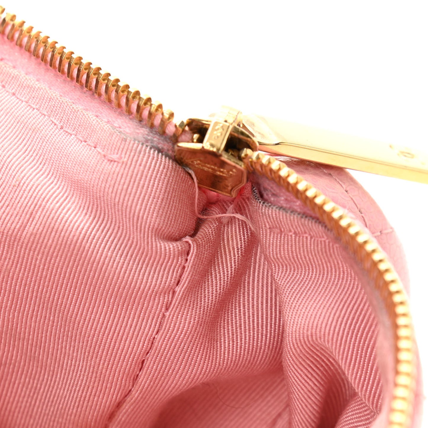 Caviar Quilted Pochette Pink