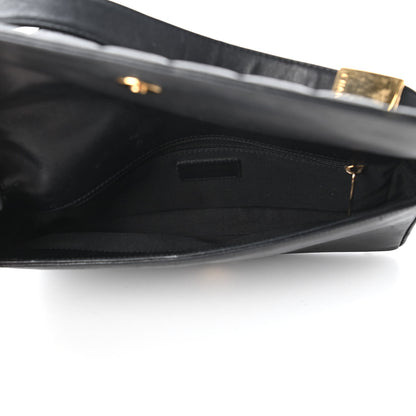 Chanel Lambskin Quilted CC Chocolate Bar Flap Black 5 of 13