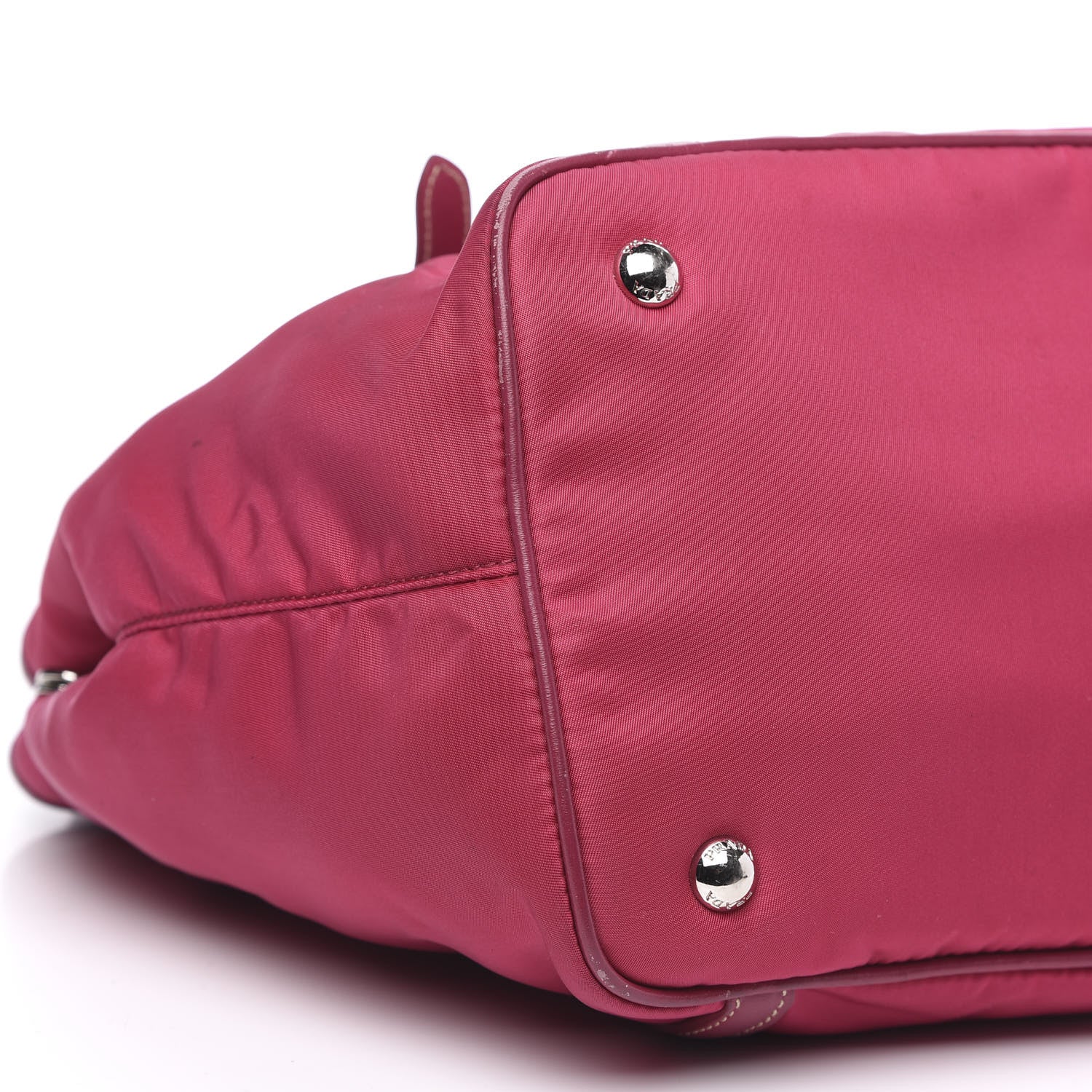 Prada Tessuto Nylon Soft Calf Small Tote Ibisco 9 of 16