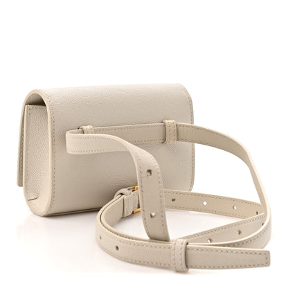 Saint Laurent Grain De Poudre Monogram Kate Belt Bag Crema Soft 3 of 14