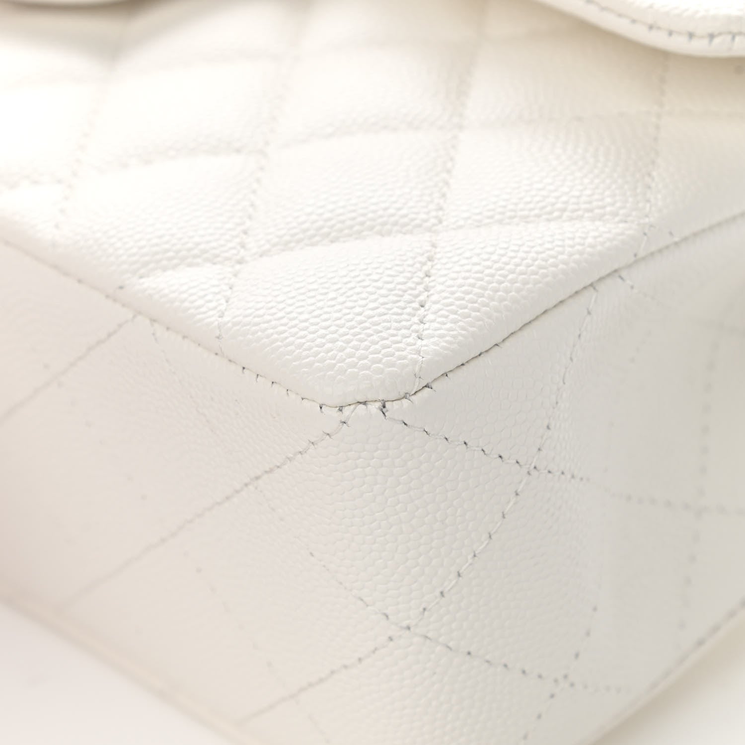 Chanel Caviar Quilted Small Double Flap White 10 of 16