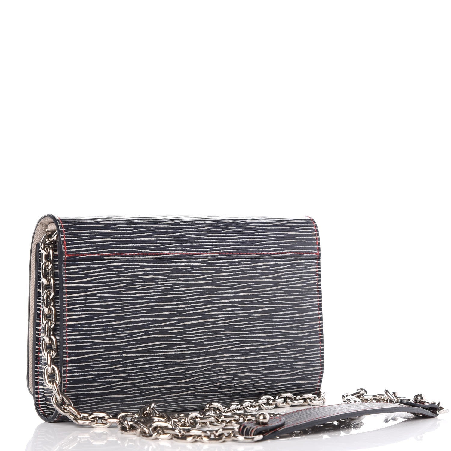 Louis Vuitton Epi Twist Chain Wallet Denim Dark 3 of 8