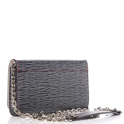 Louis Vuitton Epi Twist Chain Wallet Denim Dark 3 of 8
