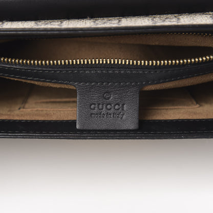 Gucci GG Supreme Monogram Calfskin Medium Padlock Shoulder Bag Beige Black Cuir 5 of 13