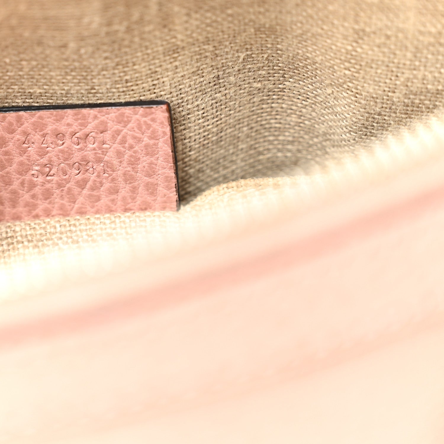 Gucci Dollar Calfskin Small GG Charm Dome Bag Soft Pink 7 of 11