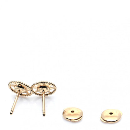 Christian Dior 18K Yellow Gold Diamond XS Rose Des Vents Earrings 4 of 7