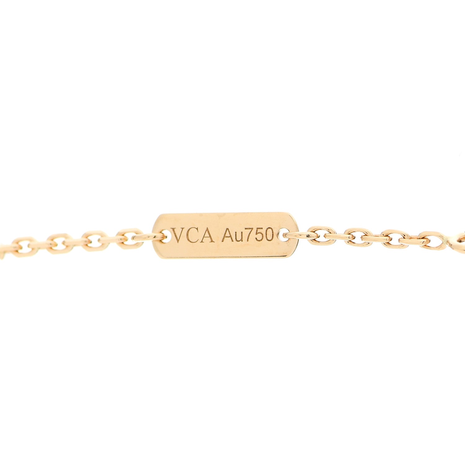 Van Cleef & Arpels 18K Yellow Gold Black Onyx Vintage Alhambra Pendant Necklace 4 of 6