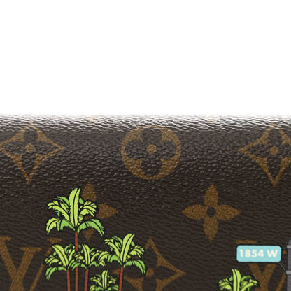Louis Vuitton Monogram 2021 Christmas Animation Hollywood Pochette Felicie Chain Wallet Fuchsia 10 of 14