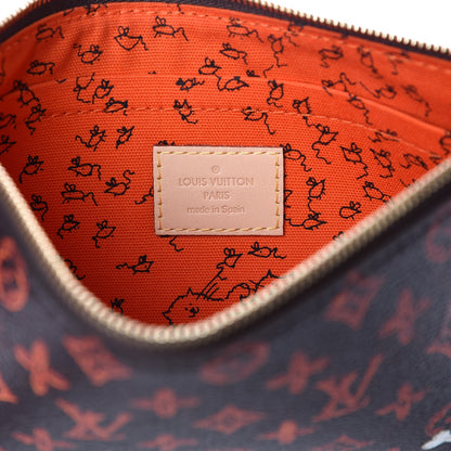 Louis Vuitton Catogram Neverfull MM GM Pochette Marron 6 of 7
