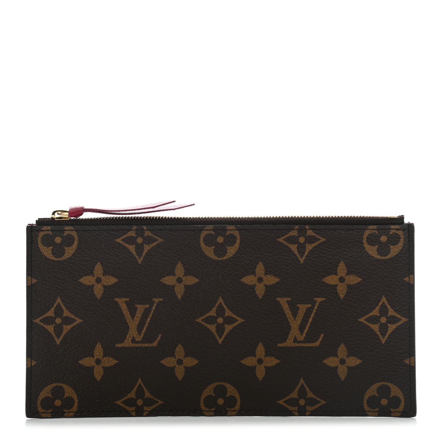 Louis Vuitton Monogram Felicie Chain Wallet Zippered Insert Fuchsia 1 of 6