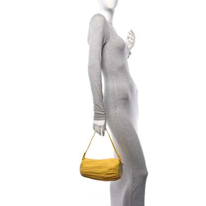 Loewe Lambskin Pleated Bracelet Pouch Yellow 2 of 9
