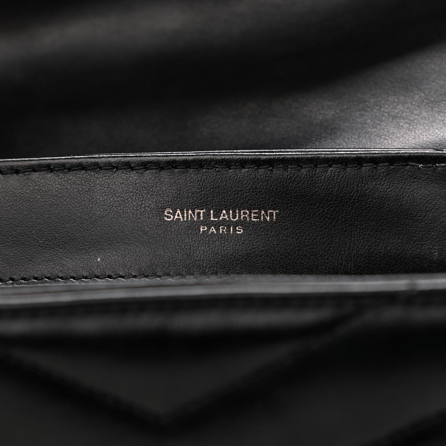 Calfskin Y Quilted Monogram Toy Loulou Crossbody Bag Black