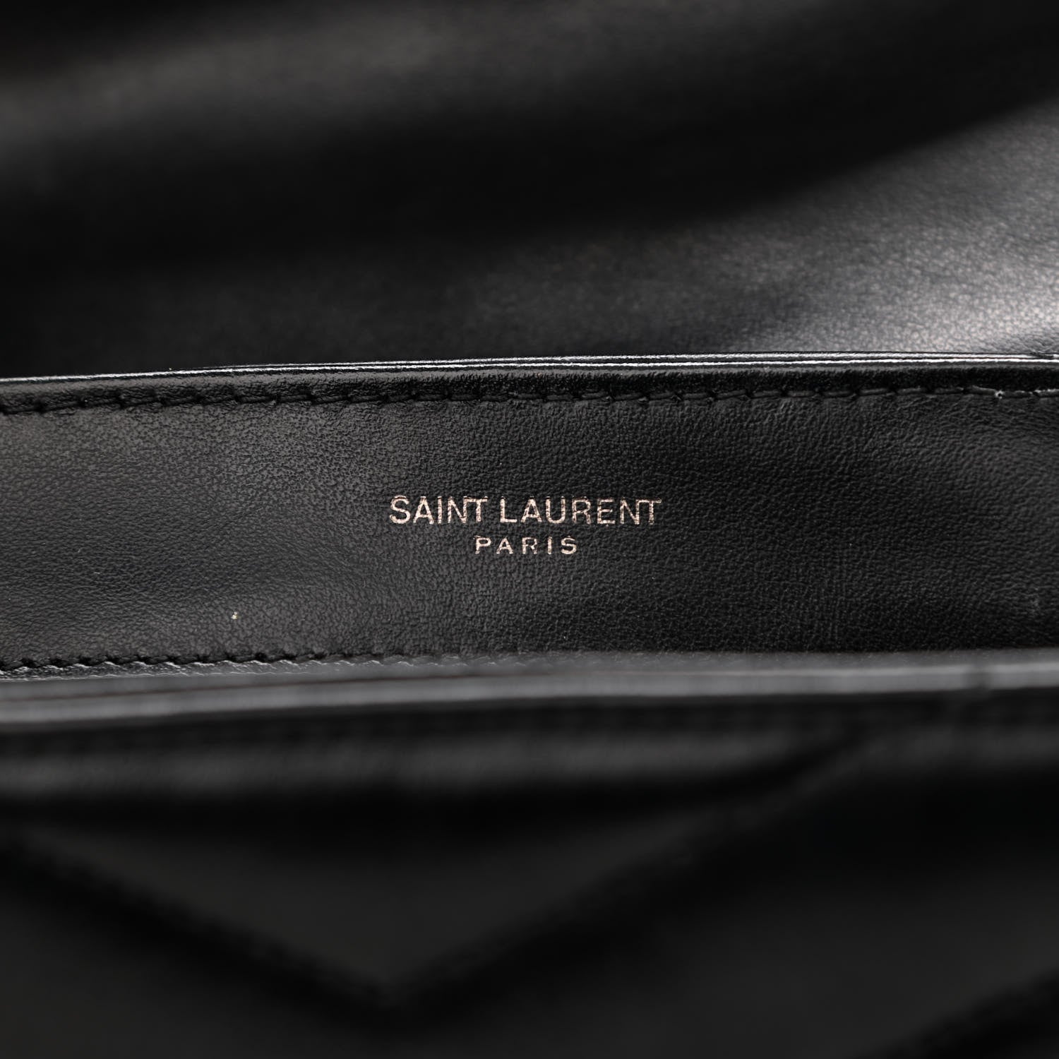 Saint Laurent Calfskin Y Quilted Monogram Toy Loulou Crossbody Bag Black 6 of 13