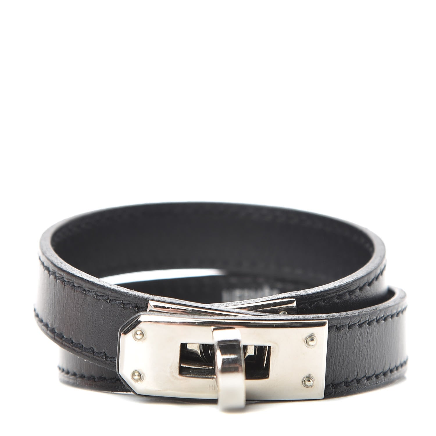 Hermes Box Kelly Double Tour Bracelet S Black 1 of 6