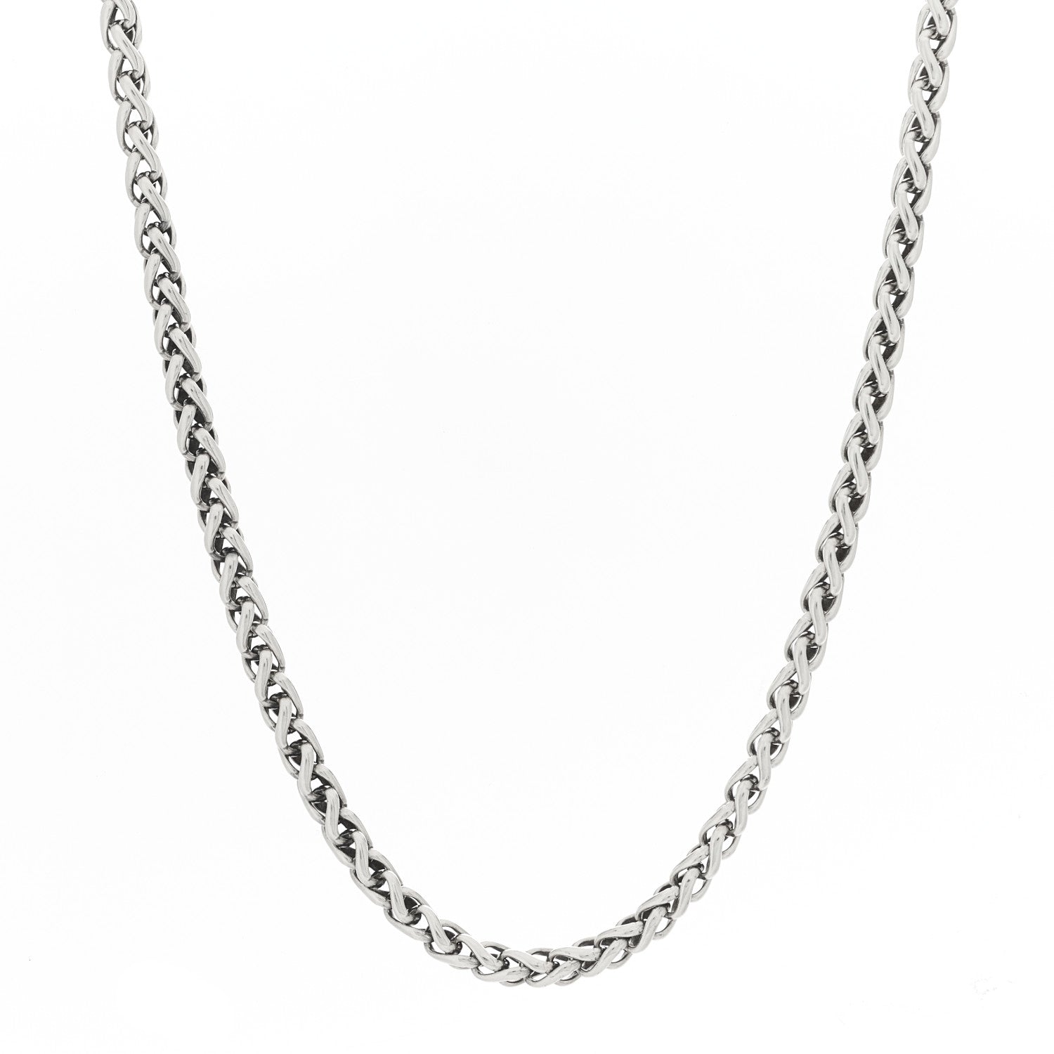 David Yurman Sterling Silver 4mm Wheat Chain Necklace 1 of 4
