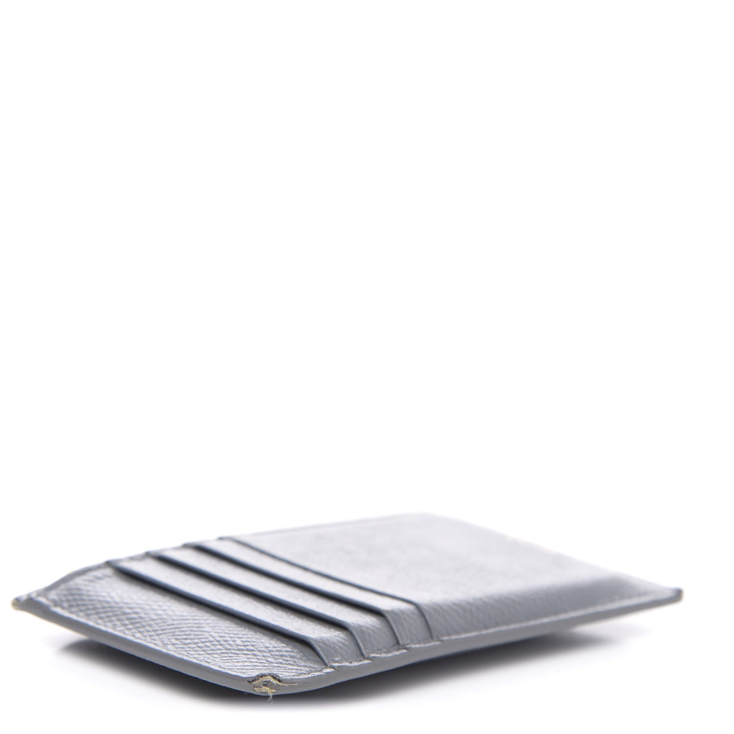 Celine Grained Calfskin Zipped Card Holder Medium Grey 4 of 10