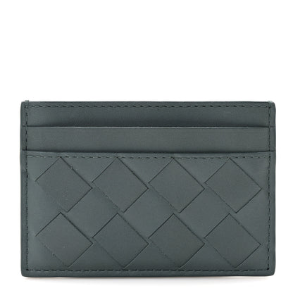 Bottega Veneta Calfskin Intrecciato Credit Card Case Aloe 1 of 8