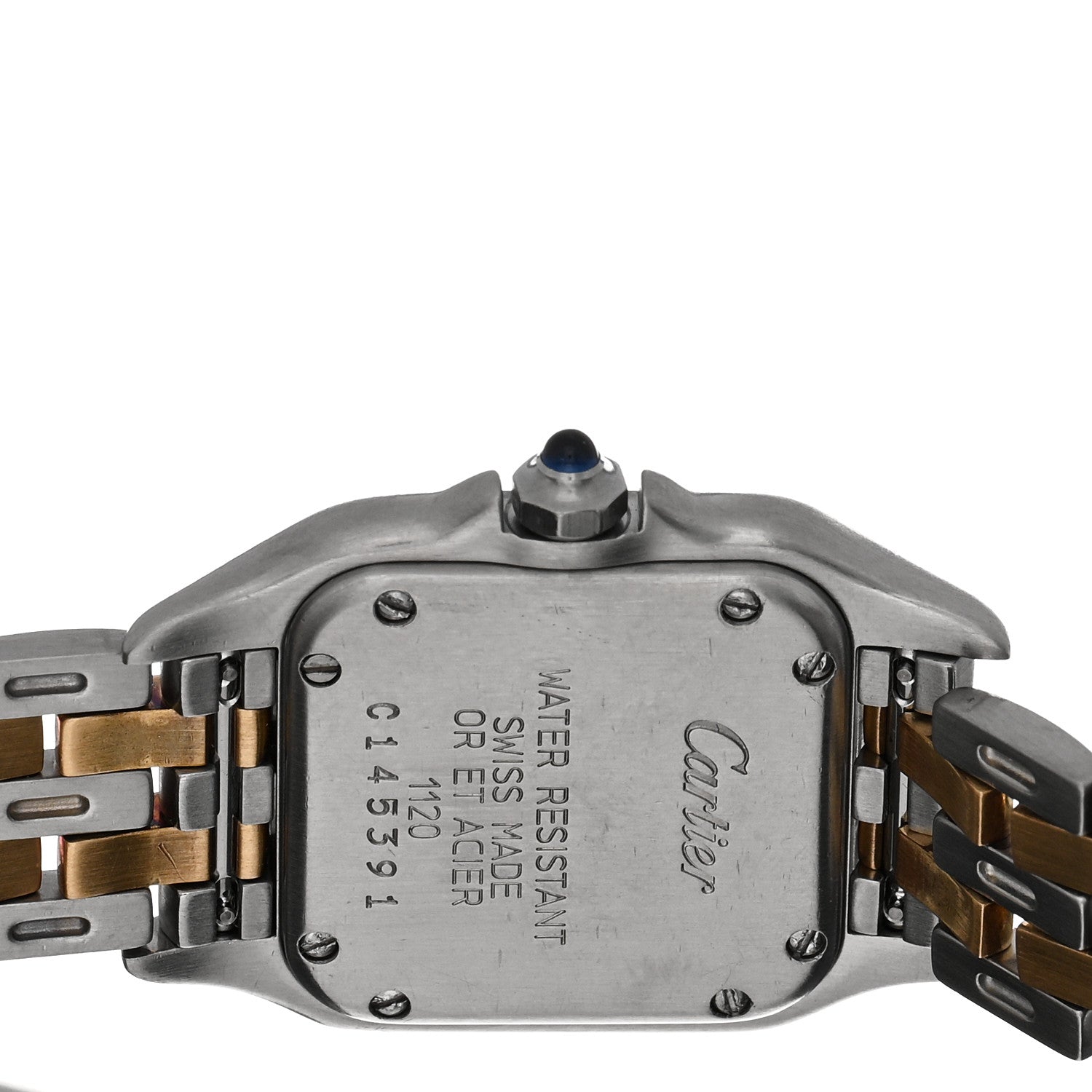 Cartier Stainless Steel 18K Yellow Gold 22mm Panthere Quartz Watch 4 of 5