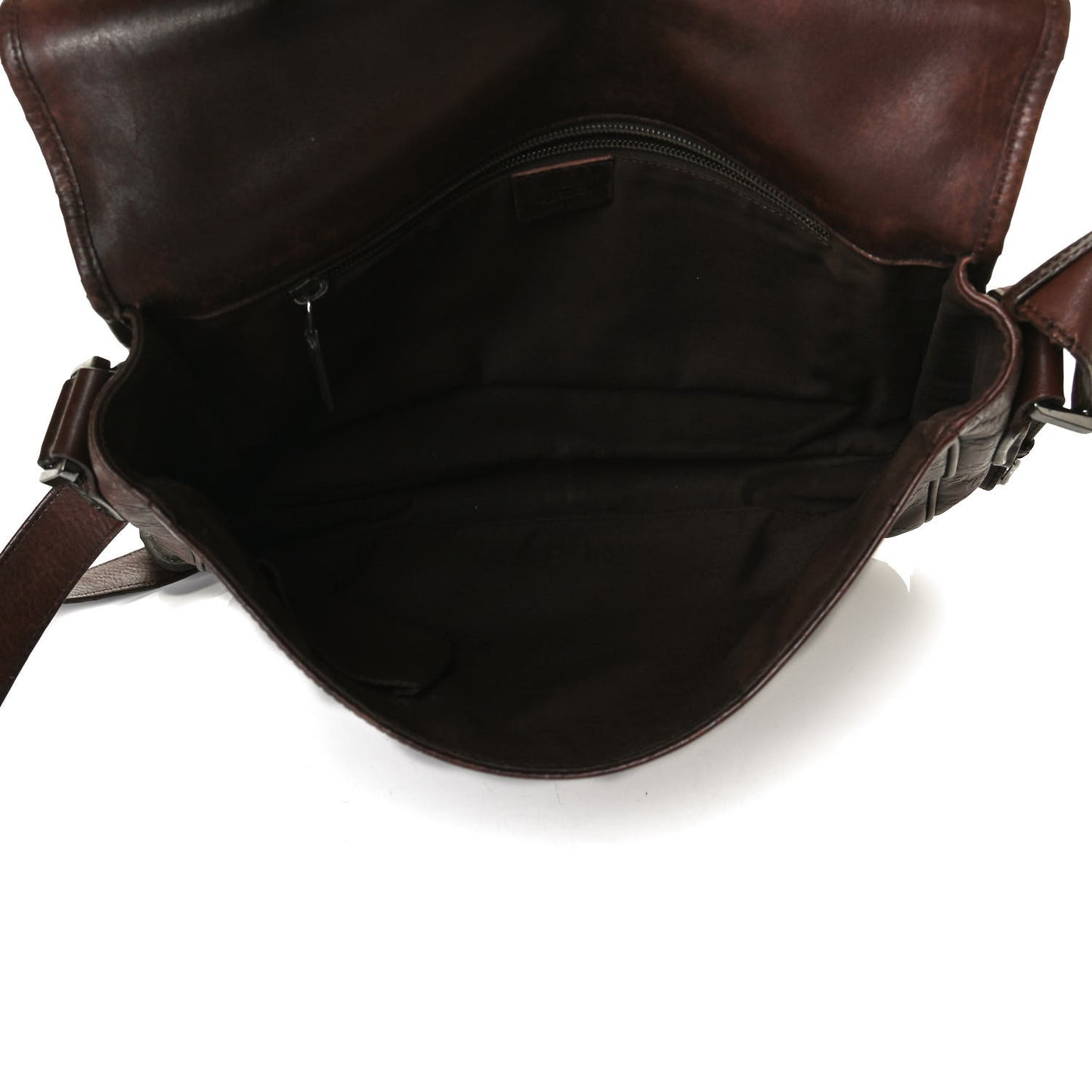 Guccissima Flap Messenger Bag Dark Brown